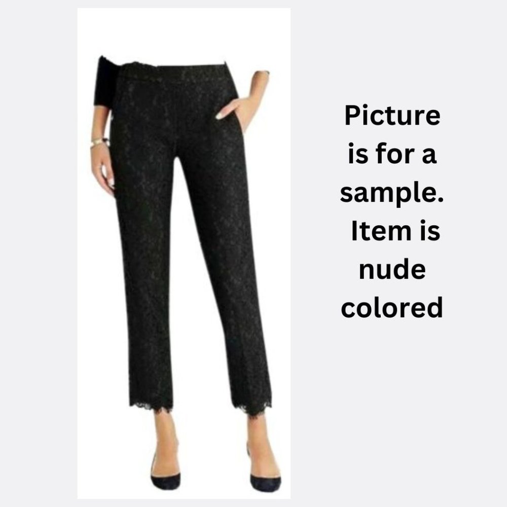 J Crew Lace Easy Pants in Nude